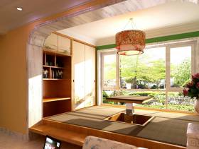 三居室中式风格阳台榻榻米装修搭配图