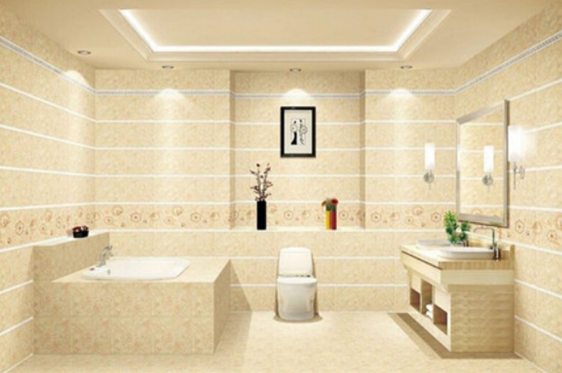 卫生间瓷砖装修效果图，小瓷砖也能装修出大效果!