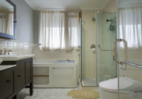 美式别墅卫生间装修效果图，别墅卫生间也能呈现出美式特色!